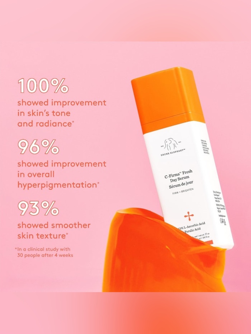 Drunk Elephant C-Firma™ Fresh Day Serum (Full Size) firm + brighten
New in box - Picture 4 of 11